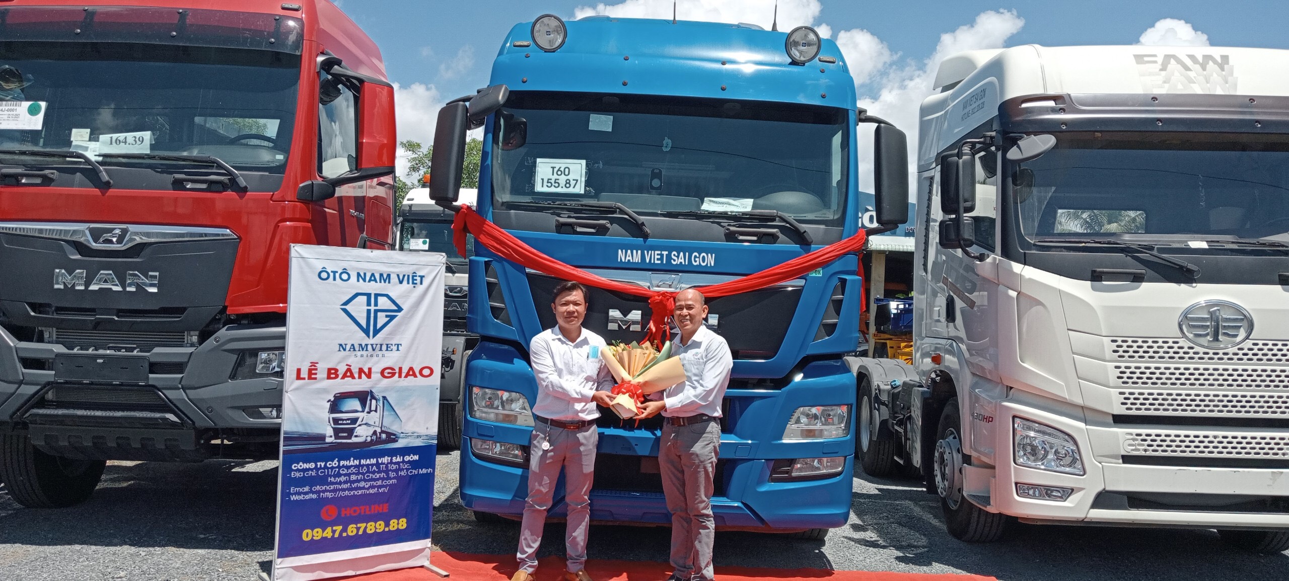 Bàn giao xe Đầu kéo Man TGX Cty TNHH TM-DV Tín Thăng